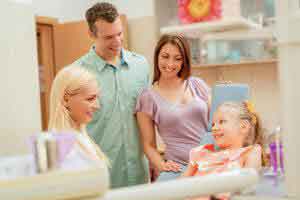 Family visit to the dentist