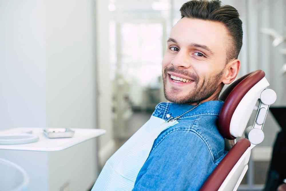 Man sitting on the chair