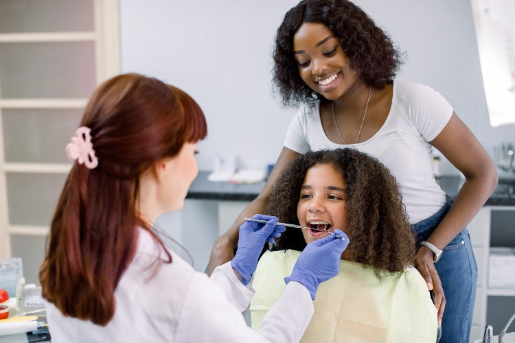 Children being treated for Dental issues at the clinic